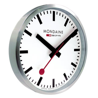 Mondaine Orologio Parete Argento 25 cm
