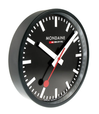 Mondaine Orologio Parete Nero 25 cm
