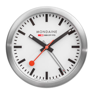 Mondaine Orologio Sveglia Argento 12,5cm