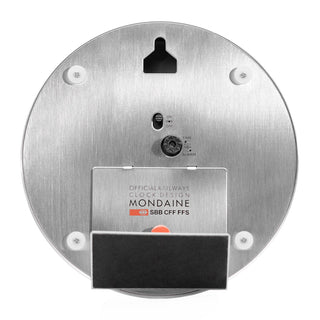 Mondaine Orologio Sveglia Argento 12,5cm