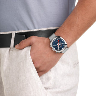 Grand Cushion Cronografo Blu 41mm