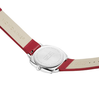 Mondaine Petite Cushion Rosso 31mm
