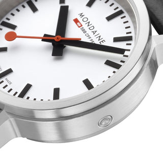 Mondaine Stop2go Bianco Backlight 34 mm