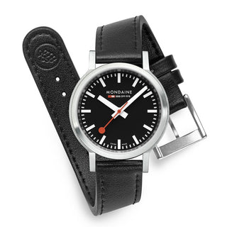 Mondaine Stop2go Nero 34 mm