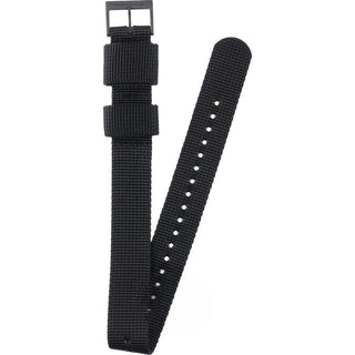 Cinturino Helvetica Bold Nero / Nylon 20 mm