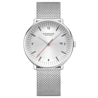 Mondaine Doppio Silver Acciaio 41mm