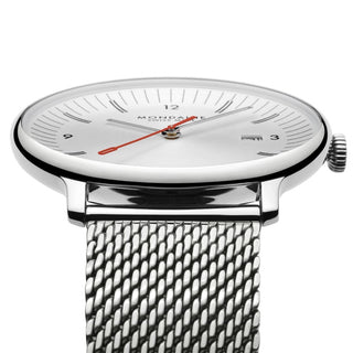 Mondaine Doppio Silver Acciaio 41mm