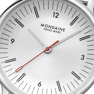 Mondaine Doppio Silver Acciaio 33mm