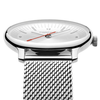 Mondaine Doppio Silver Acciaio 33mm