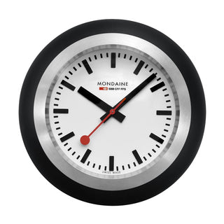 Mondaine Globe Nero - Orologio da tavolo