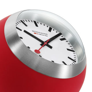 Mondaine Globe Rosso - Orologio da tavolo