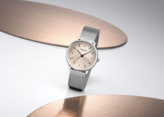 Mondaine Doppio Quadrante Rose Gold 33 mm