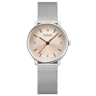 Mondaine Doppio Rose Gold MLE.33150.SM bracciale milanese