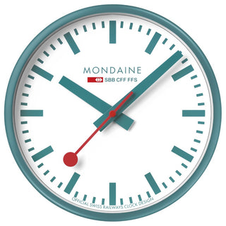 Orologio da parete Mondaine 25 cm – Edizione Limitata Transformative Teal