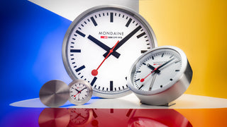 Mondaine Orologio Sveglia Blu 12,5cm